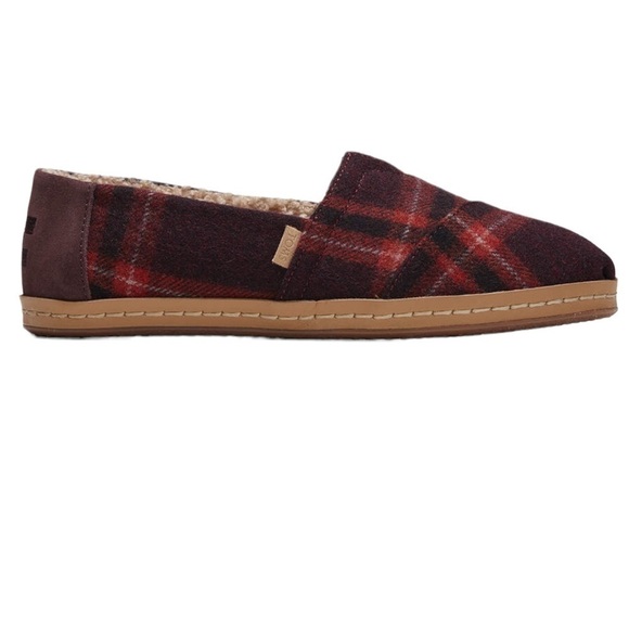 Toms Alpargata Leather
Wrap
Barn Red Earthy
Plaid/Faux Shearling, New With Box - Picture 2 of 8